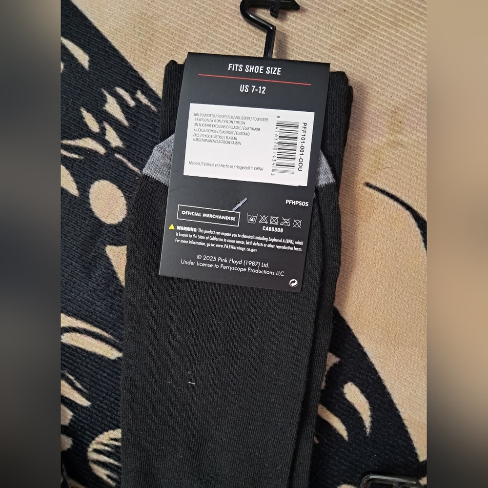 SOLD OUT! Pink Floyd Iron Maiden Bowie Unisex Socks - Picture 7 of 11